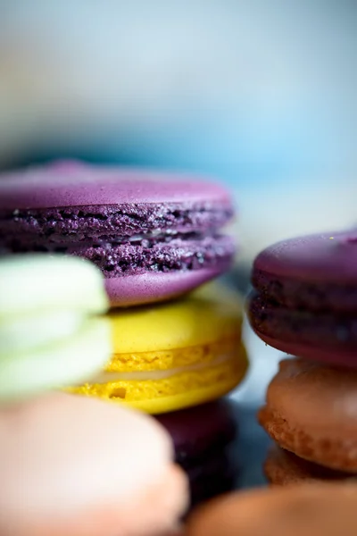 Macarons français colorés — Photo