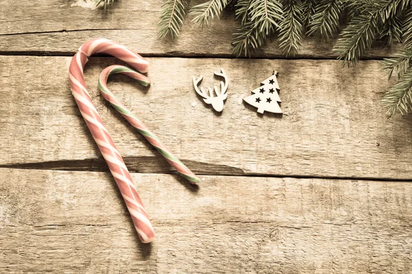 Christmas Background Candy Canes — Stock Photo, Image