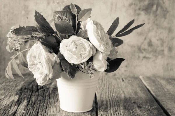 Wedding Bouquet Roses Background Close — Stock Photo, Image