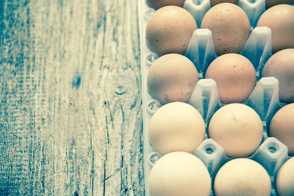 Ovos Comida Fundo Close — Fotografia de Stock