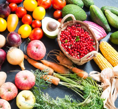  Sebze/sağlıklı gıda/vegan kavramı