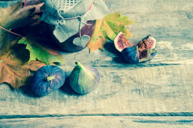 İncir reçeli arka plan üzerinde kapat