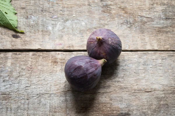 Fig Fruits Wooden Background — Stock Photo, Image