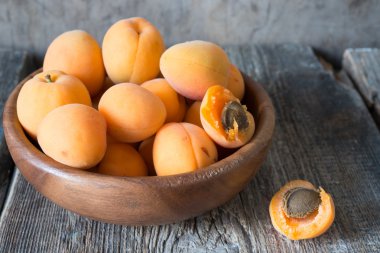 arka planda, taze kayısı yakın çekim