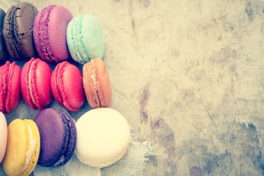 Renkli macaroons/tonda fotoğraf