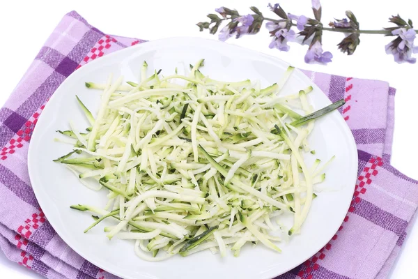 Julienne zucchini — Stockfoto