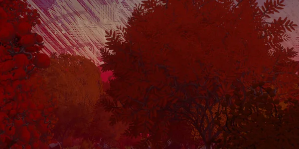 Красивый Осенний Пейзаж Горами Лесом — стоковое фото