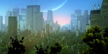 modern binalar ve gökdelenler, kentsel illüstrasyon arka planı