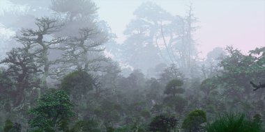 3D güzel manzaranın gösterimi