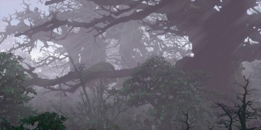 3D güzel manzaranın gösterimi