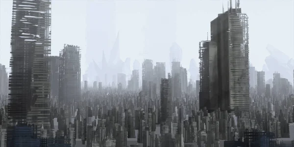 Orizontul Modern Orașului Zgârie Nori Clădiri — Fotografie, imagine de stoc