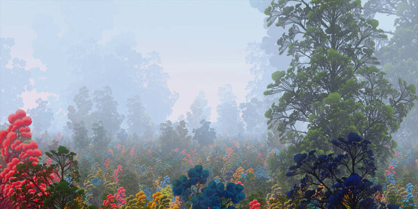 3d rendered illustration of beautiful landscape