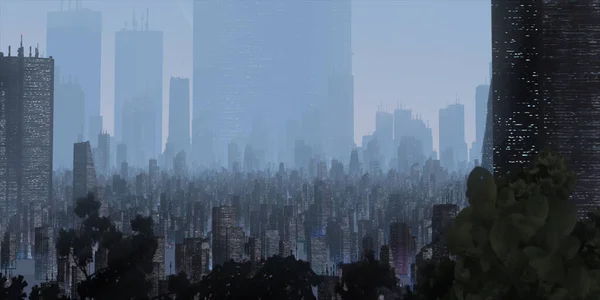 Orizontul Modern Orașului Zgârie Nori Clădiri — Fotografie, imagine de stoc
