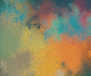 Metin için yeri olan boya lekeleriyle soyut arkaplan