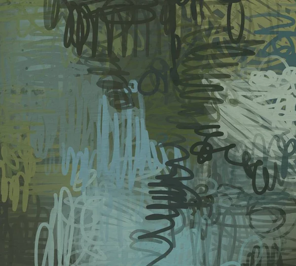 Абстрактный Гранж Фон Пятнами Масляных Красок Грубым Рисунком — стоковое фото