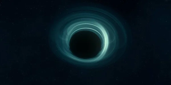 Uzayda Kara Delik Astronomik Nesne Dijital Konsept Sanat Illüstrasyonu — Stok fotoğraf