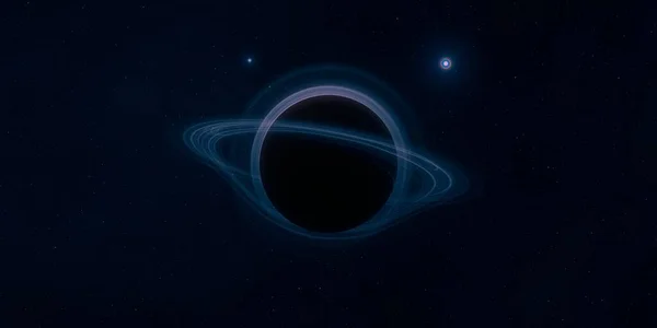 Buraco Negro Escuro Espaço Objecto Astronómico Arte Conceitual Digital Ilustração — Fotografia de Stock