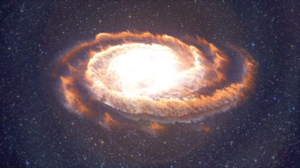 Galáxia espiral — Vídeo de Stock