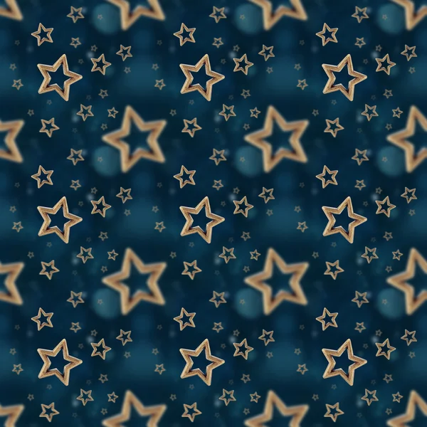 Natten stjärnor i seamless mönster 2 — Stockfoto
