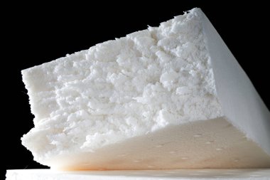 Tayland lateks yatağının kesit dokusunun yakınlaştırılması