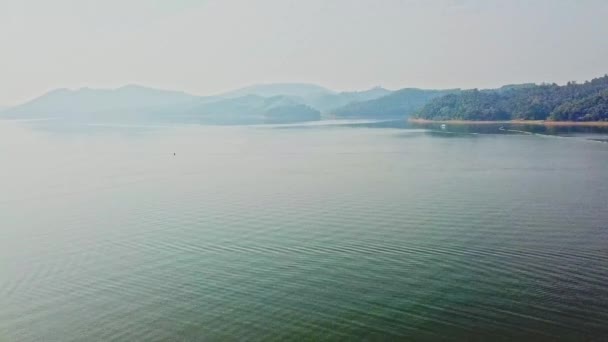 Αεροφωτογραφία Του Dawangtan Reservoir Nanning Guangxi Κίνα — Αρχείο Βίντεο