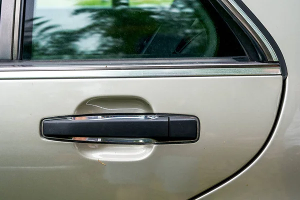 Close Rear Door Old Car — Stock Photo, Image