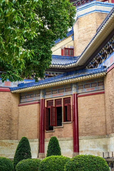 Eine Ecke Des Retro Gebäudes Chinesischen Stil Der Sun Yat — Stockfoto