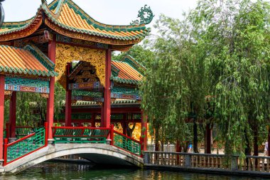 Baomo Garden, Lingnan Klasik Bahçe Peyzajı, Guangzhou, Çin
