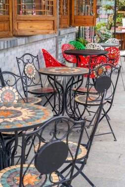 Outdoor cafe restaurant leisure tables and chairs
