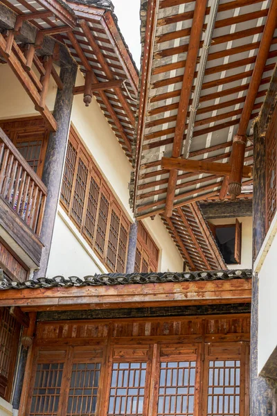Traditionelle Chinesische Retro Holzhäuser Türmchen — Stockfoto