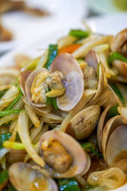 Lezzetli bir kokulu deniz mahsulü.