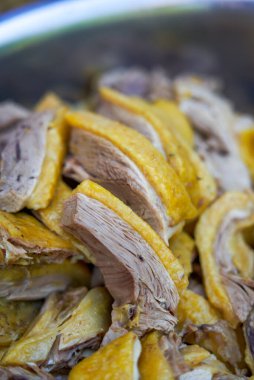 1 taze ve lezzetli beyaz kesim ördek yakın plan