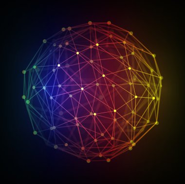 Küre çokgen 3B vektör 