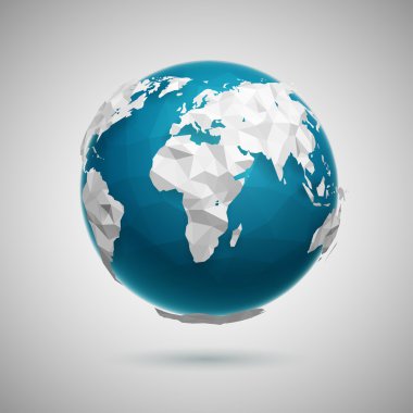 poligonal küre simgesi.