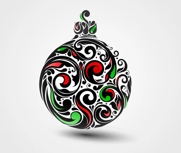 Christmas ball gjorde — Stock vektor