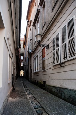 Ljubljanica Nehri'nin ve Ljubljana, Slovenya'nın görünümü