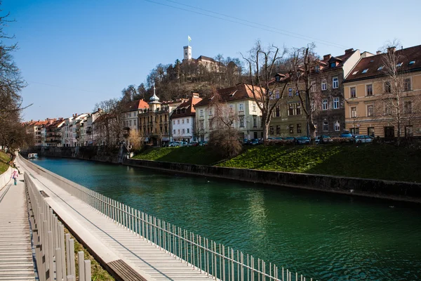 Ejderha, Ljubljana, Slovenya'nın ile köprü