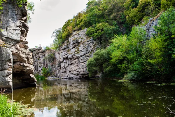 Våren Grön Canyon River Kust — Stockfoto