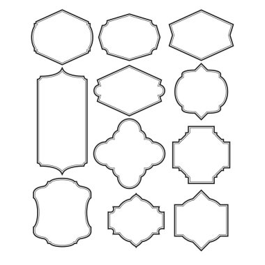 Çerçeve sınır tasarımı seti