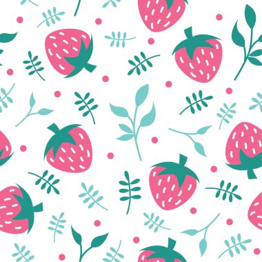 Şirin çilek ve iz bırakır