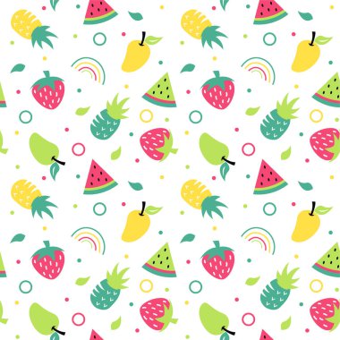 Soyut meyve örnekleme şablonu