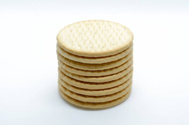 Hafif arka planda iştah açıcı buğday kurabiyeleri