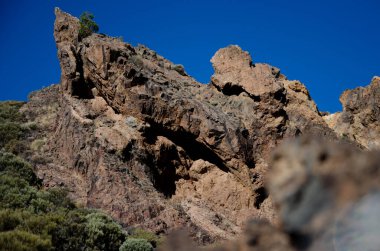Tenerife volkanı Teide Ulusal Parkı. Pico del Teide.
