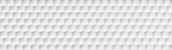 Abstract Geometry White Cubes Header Web Page — Stock Photo, Image