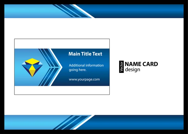 Business card / személyazonosító igazolvány sablon — Stock Vector