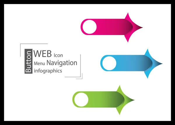 Üzleti infographics, web, alsó harmadában, sablon banner — Stock Vector