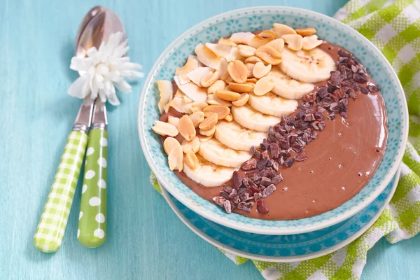 Frullato di cioccolato al burro d'arachidi — Foto Stock