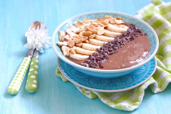 Peanut butter chocolate smoothie — Stock Photo, Image