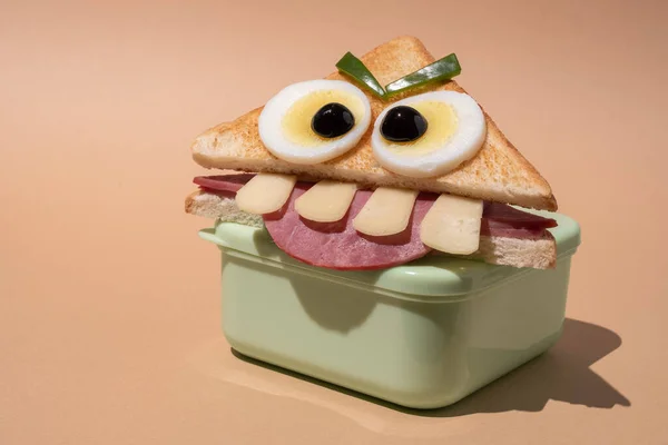Διασκέδαση Απόκριες σάντουιτς τέρας — Φωτογραφία Αρχείου