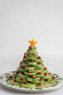 Noel ağacı meyve salatası